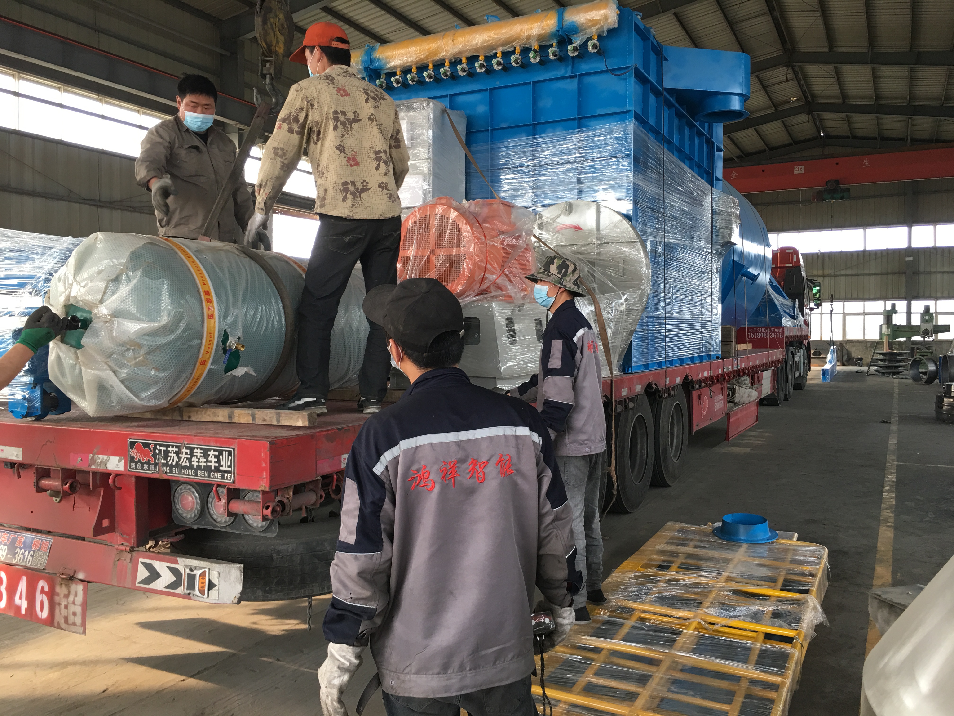 除塵器負(fù)壓分離器發(fā)貨現(xiàn)場